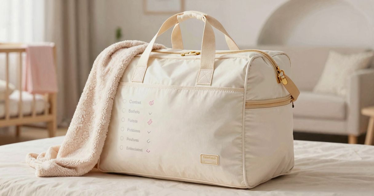 valise d'accouchement: checklist pour la maison de naissance